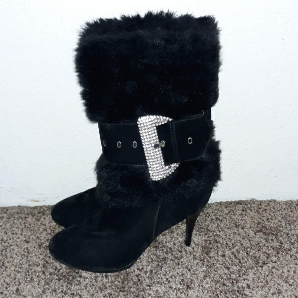 Black Selina High Heel Boots